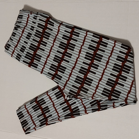LuLaRoe Piano Keys Tall and Curvy Leggings - Picture 5 of 11